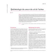 Épidémiologie du cancer du col de l'utérus.pdf