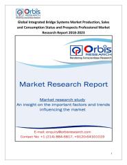 Global Integrated Bridge Systems Market Production, Sales and Consumption Status and Prospects Professional Market Research Report 2018-2023.pdf