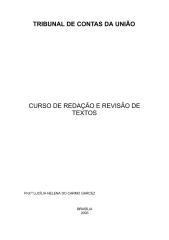 TRIBUNAL DE CONTAS DA UNIÃO - CURSO DE REDAÇÃO E REVISÃO DE TEXTOS.pdf